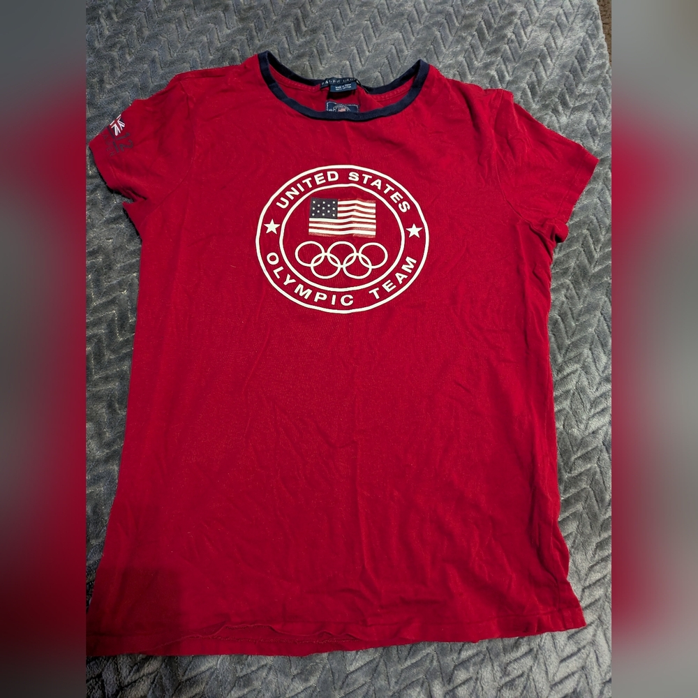 Ralph Lauren Red Olympic Team Tee- vintage